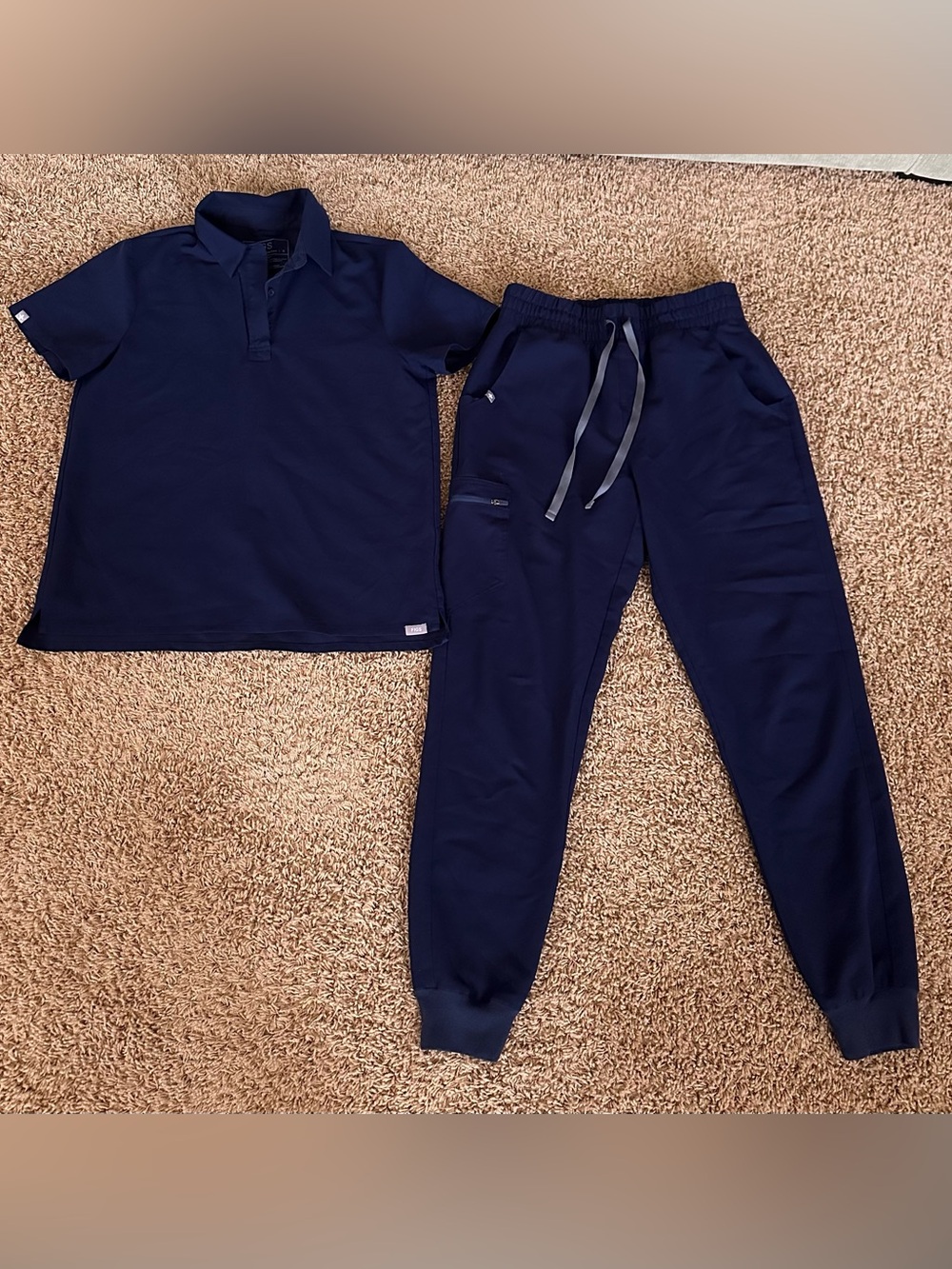 Figs Navy Scrub Set Small